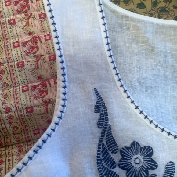 J. Jill white linen tank top - Picture 6 of 10